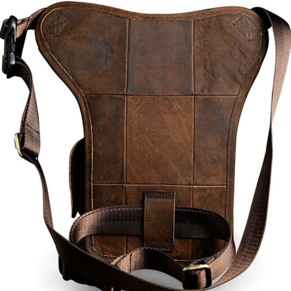 Durable Cowhide Leather Multi-Purpose Side Pouch.… - image 2